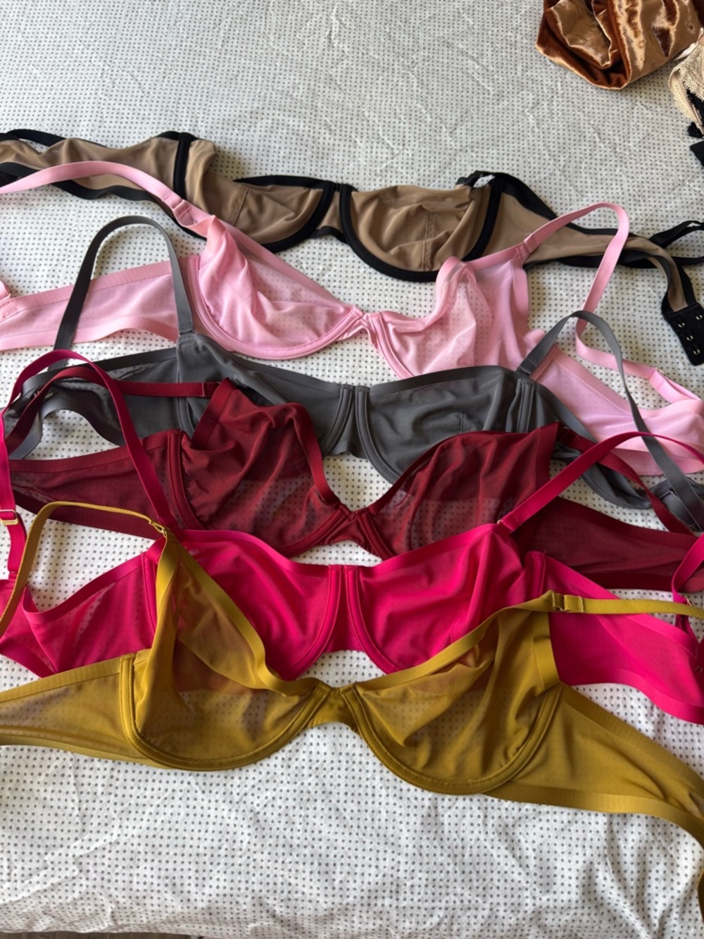 CUUP Women’s Sheer Underwire Bra - 6 bra bundle 38B LIKE NEW!